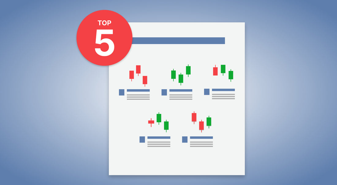 Image of a candlestick patterns used in stock trading.